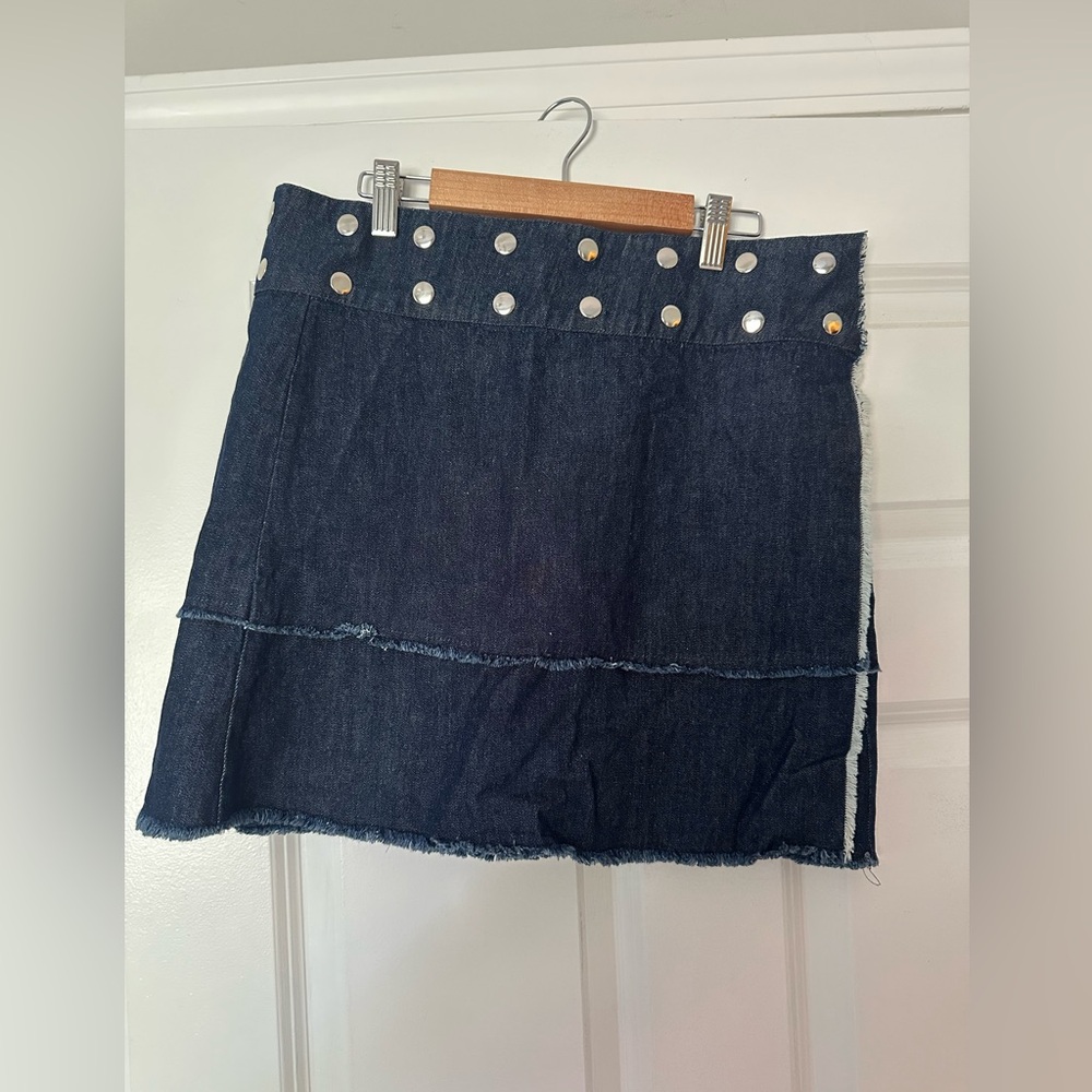 Coco + Carmen denim stud skirt wrap